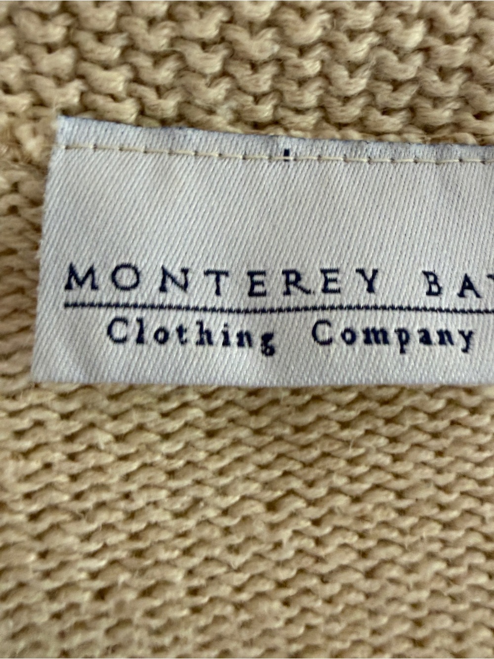Monterey Bay Beige Button-Front Pocket Sweater Cardigan - Picture 3 of 4
